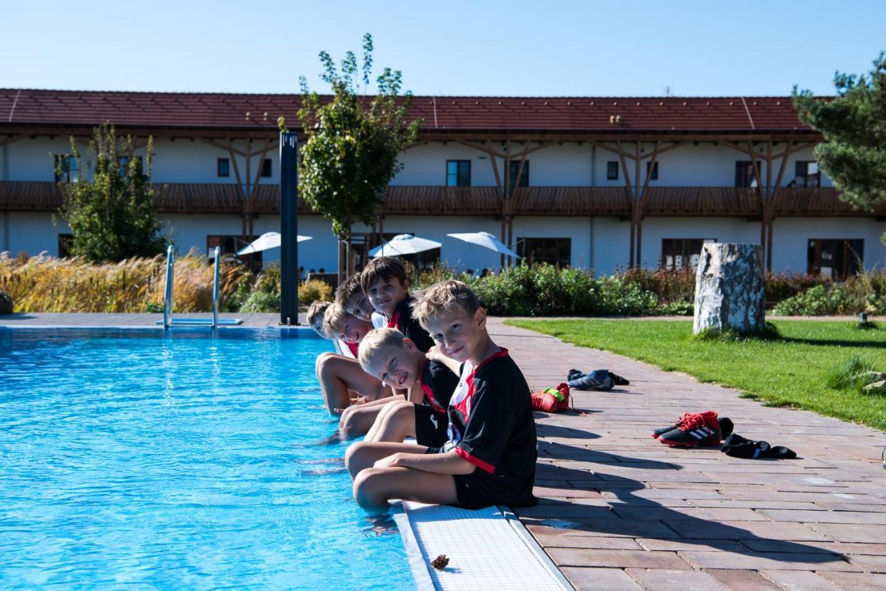 Dvůr Perlová voda Budyne nad Ohri Esterno foto
