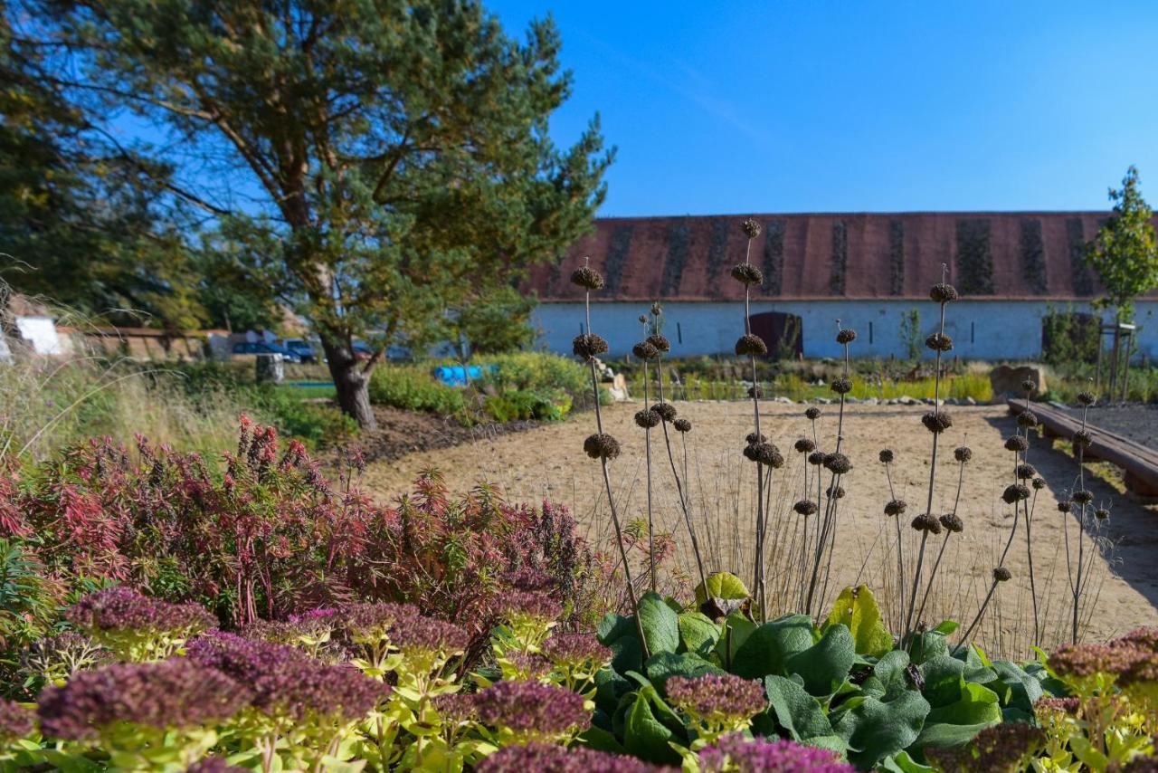 Dvůr Perlová voda Budyne nad Ohri Esterno foto